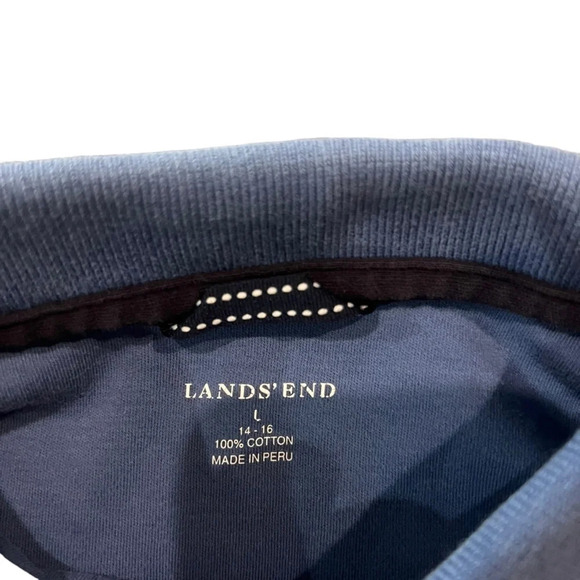 Lands' End Women's Blue‎ Polo Size Large - Picture 2 of 3